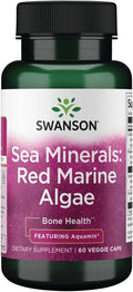 Swanson Minéraux Marins Algues Marines Rouges Capsules – 60 Capsules Végétales
