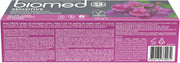Ingredients list for BIOMED 98% Natural Gentle Care Toothpaste.