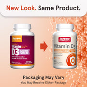 Jarrow Formulas Vitamin D3 5000 IU 125mcg Softgels - 100 Count