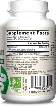 Jarrow Formulas Mastic Gum 1000mg 120 Veggie Capsules barcode