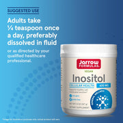 How to Use Image: Jarrow Formulas Inositol powder 600mg per serving usage instructions 227g