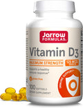 Jarrow Formulas Vitamin D3 125mcg 5000IU 100 Softgels