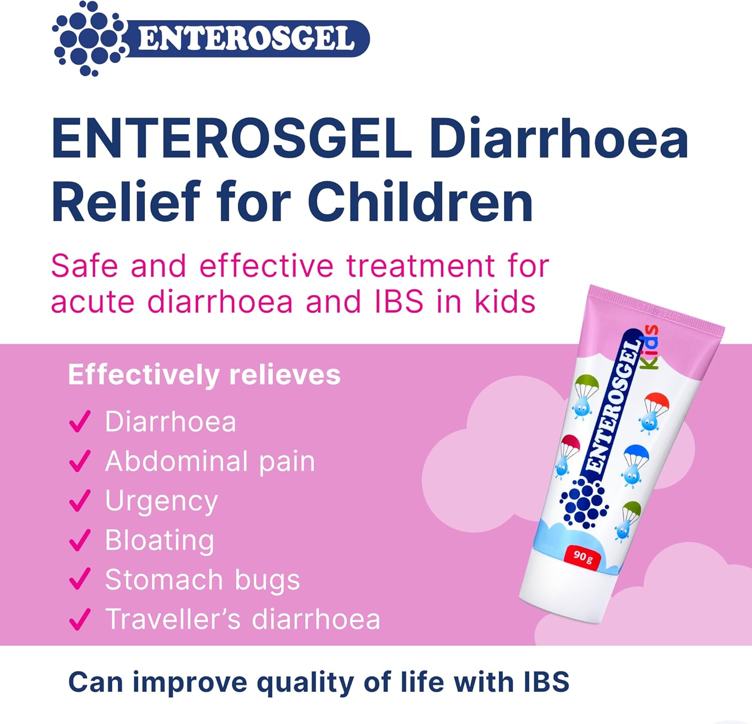 ENTEROSGEL Diarrhoea Relief for Children – 90g 
