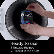 Dylon All-in-1 Washing Machine Fabric Dye Pod, Ocean Blue, 350g, washing machine usage instructions