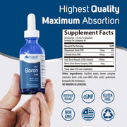 Supplement Facts Image: Trace Minerals Ionic Boron 6mg supplement facts ingredients liquid bottle 59ml