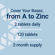 Supplement dosage panel for Life Extension Two-Per-Day Multivitamin showing full ingredient list.