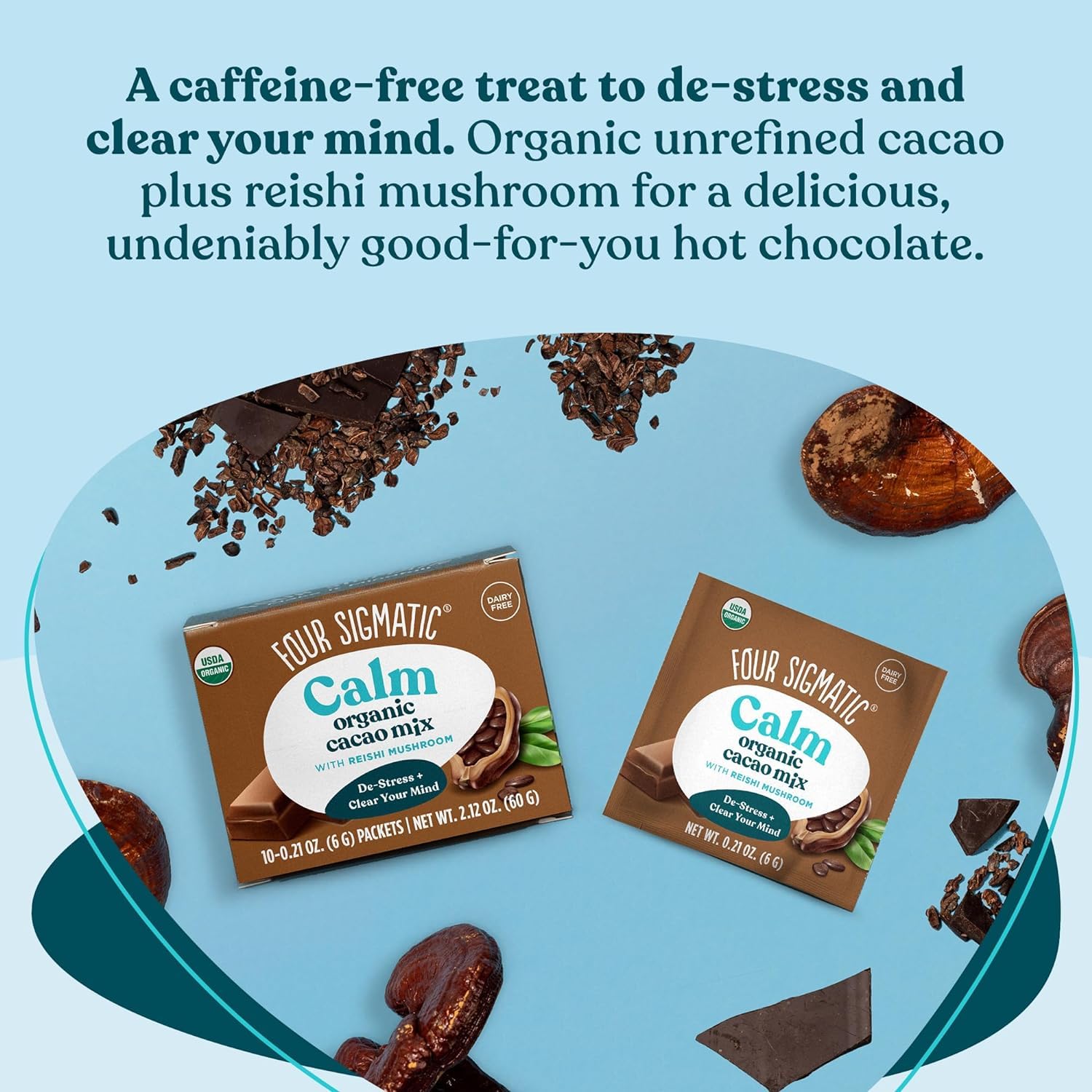 Four Sigmatic Organic Cacao with Reishi Mix - 10 Packets