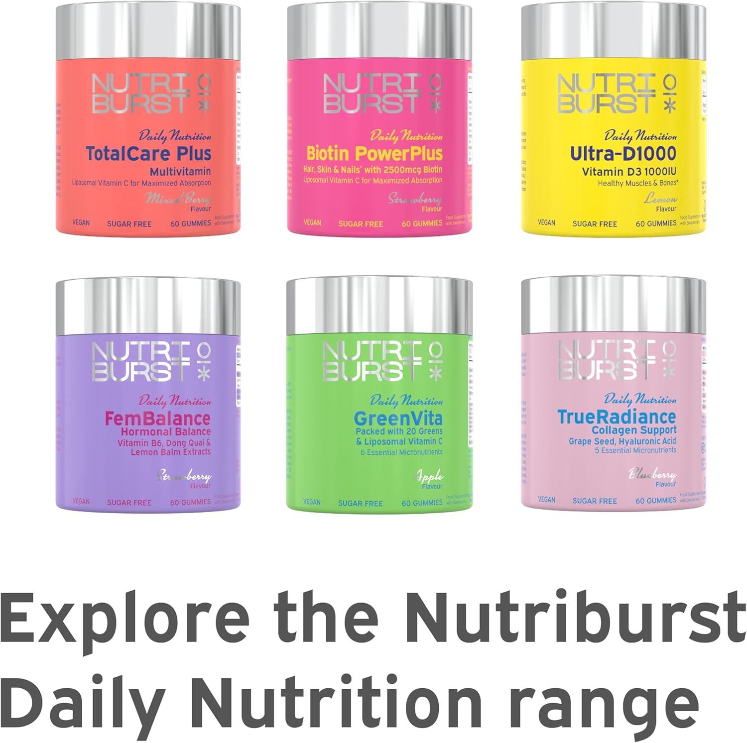 Nutriburst Optimum C Liposomal Vitamin C 250mg Gummies varinats