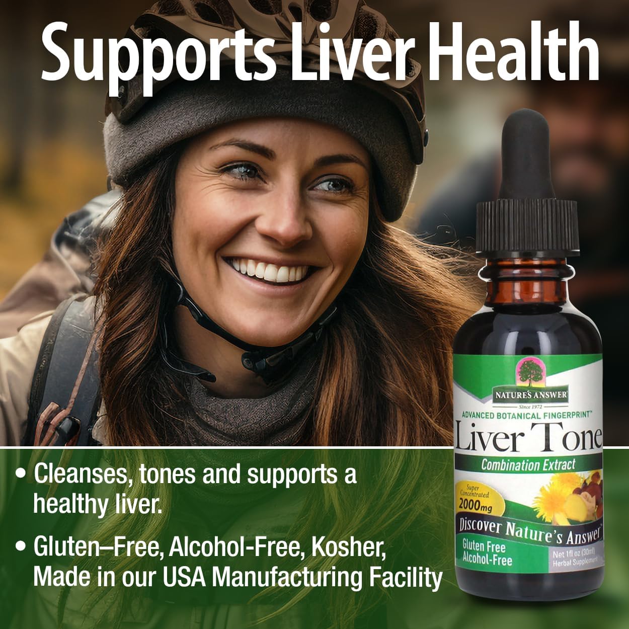 Nature's Answer Liver Tone Herbal Liquid Extract Alcohol Free - 30ml