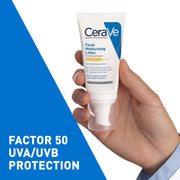 CeraVe Facial Moisturising Lotion AM SPF50 facial moisturiser 52ml skincare use