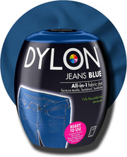 Dylon Washing Machine All-in-1 Fabric Dye Pod Jeans Blue 350g