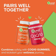 Qunol Turmeric Ginger Gummies Tangerine 60 Count pairs well together