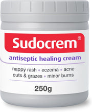 Front image: Sudocrem antiseptic healing cream zinc oxide jar 250g