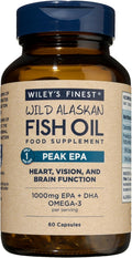 Wiley’s Finest Peak EPA Huile de poisson sauvage d'Alaska - 60 capsules