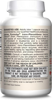 How to Use Image: Jarrow Formulas trans pterostilbene 50mg veggie capsules 60 count usage instructions