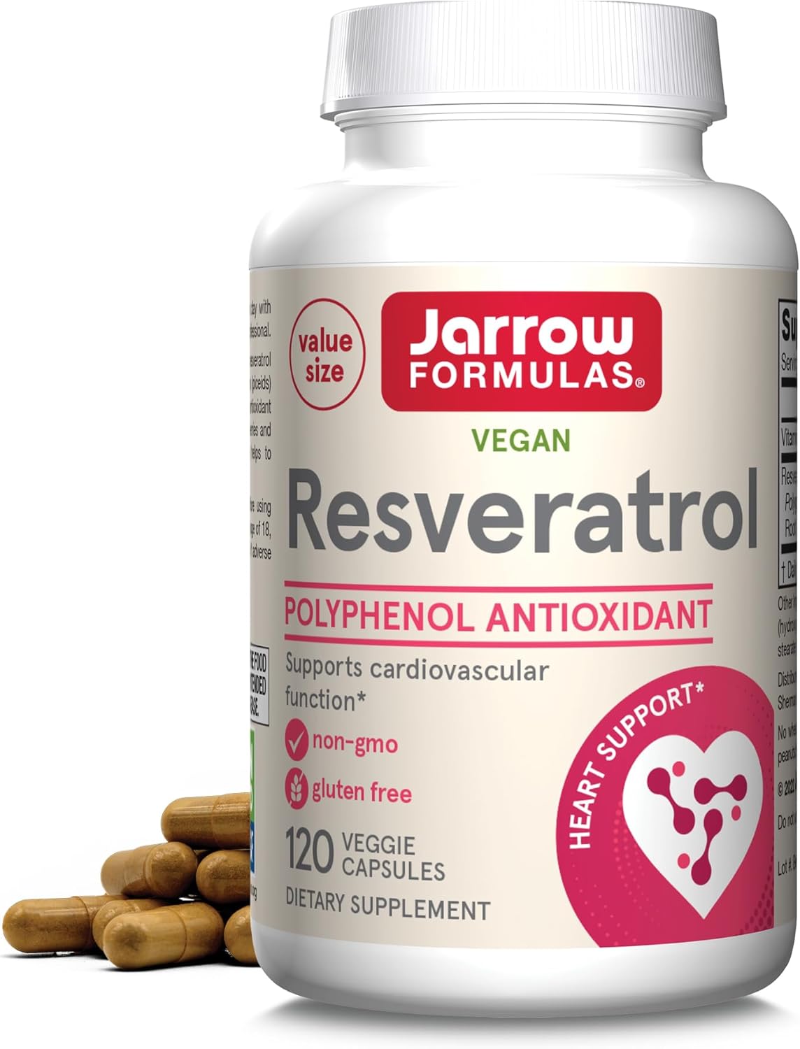 Jarrow Formulas Resveratrol 120 Veggie Capsules