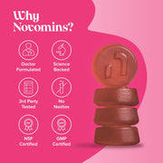 Novomins Folic Acid Gummies 400mcg Peach 90 Count vegan gummies supplement close up