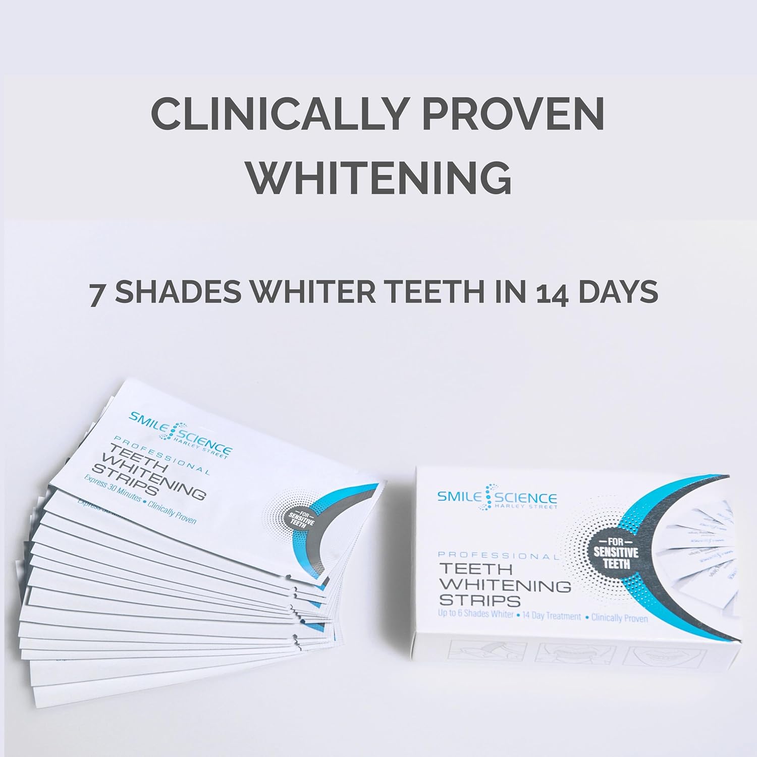 Smile Science Harley Street Teeth Whitening Strips - 28 Strip Cosmetic Kit