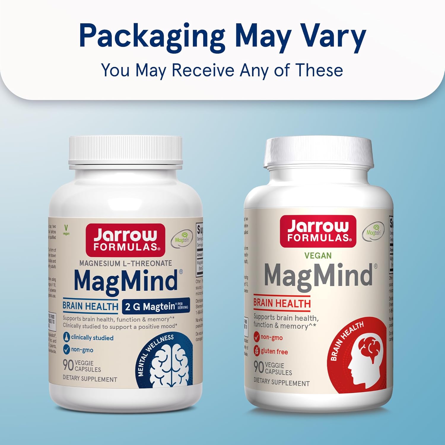 Jarrow Formulas MagMind Magnesium L-Threonate Capsules - 90 Count new look