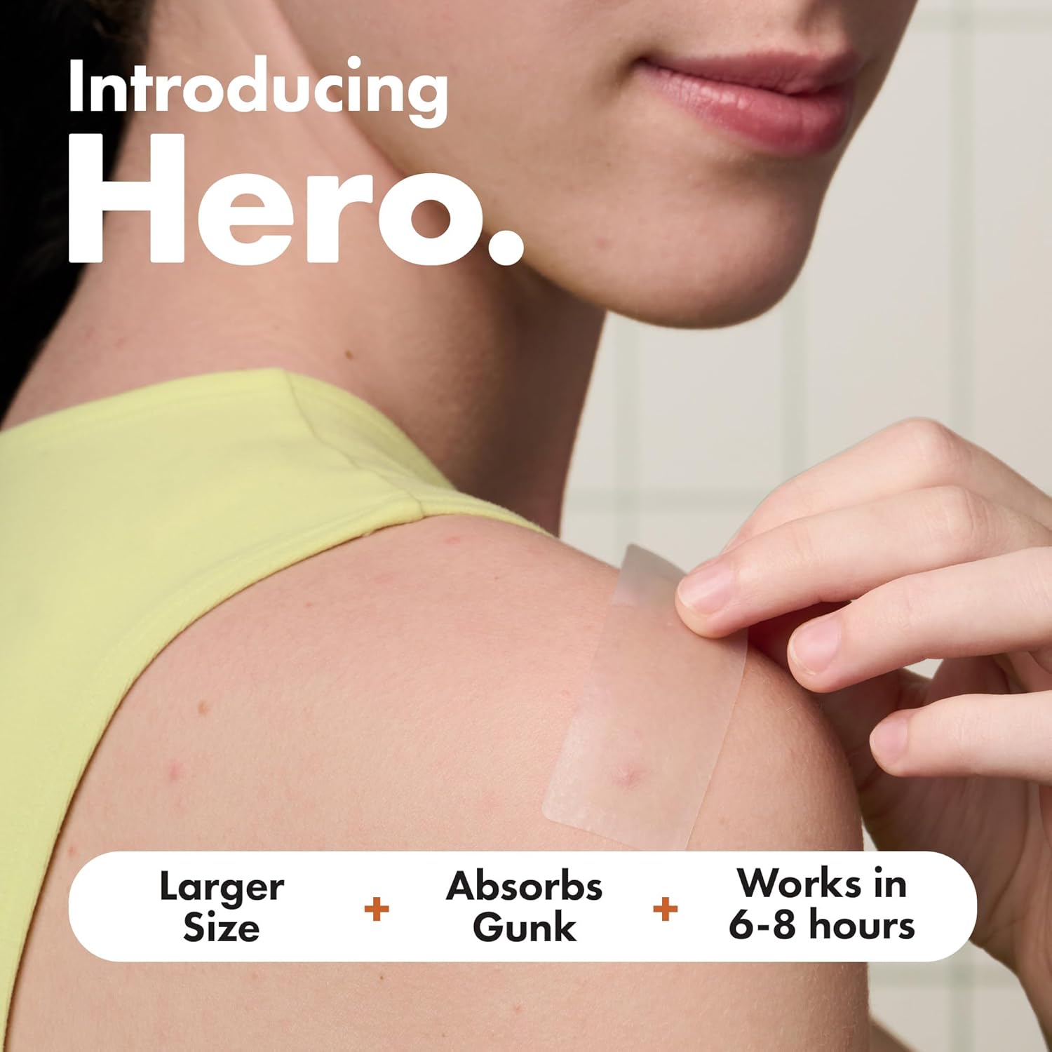 Hero Mighty Patch Surface - Extra Large Hydrocolloid Acne Patches - 10 Count