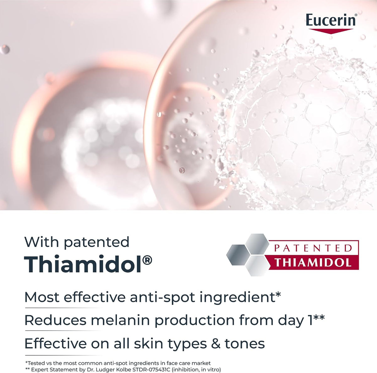 Eucerin Anti-Pigment Dual Serum with Thiamidol facial serum 30ml bottle ingredients