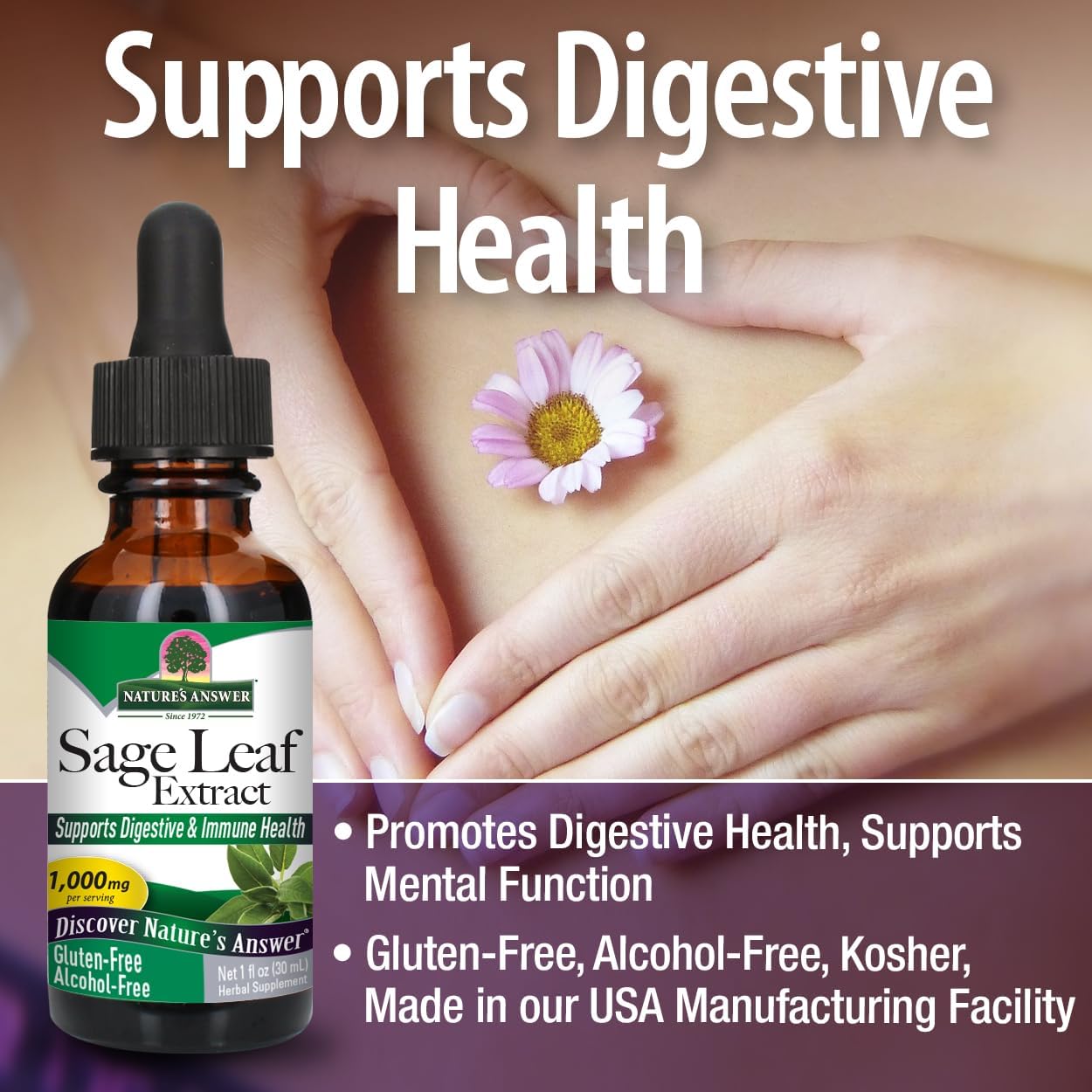Nature's Answer Alcohol-Free Sage Leaf Extract - 30ml
