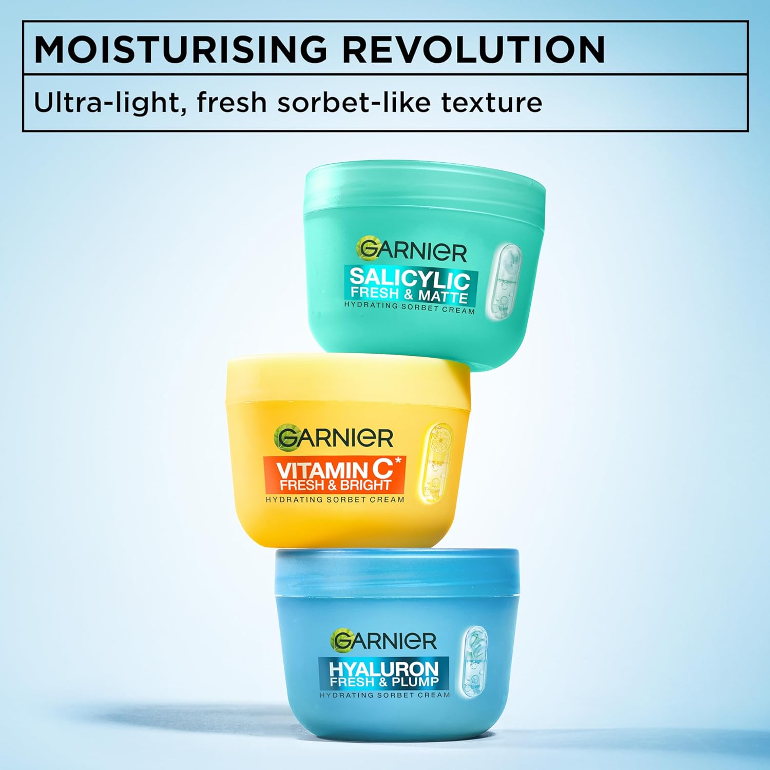 Garnier Hyaluron Fresh & Plump Hydrating Sorbet Cream 85ml daily facial moisturiser other variants