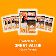 Cura-Heat 24H Non-Medicinal Heat Patch Back & Shoulder 3 x 4 Patches