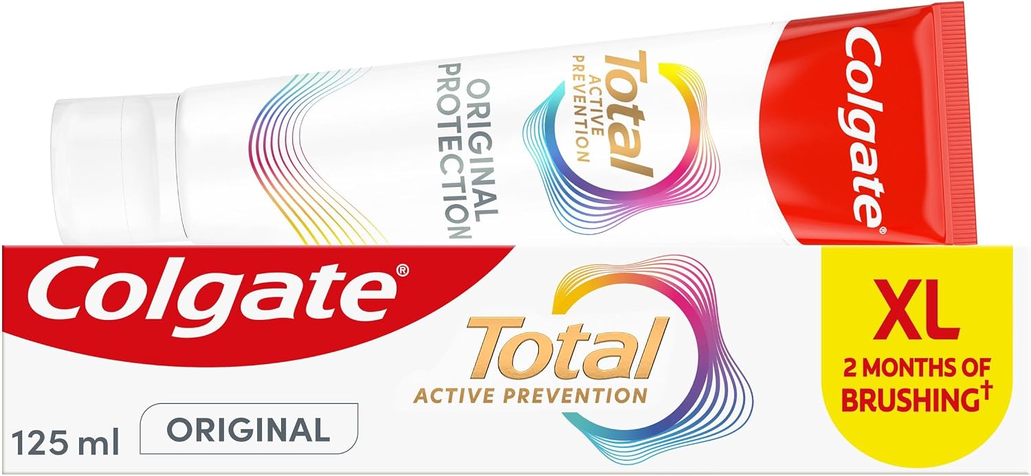 Colgate Total Active Prevention Original Toothpaste 125ml tube and box