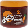 Beurre corporel bronzant Malibu SPF 2, bêta-carotène & vitamine E, résistant à l'eau, 300ml