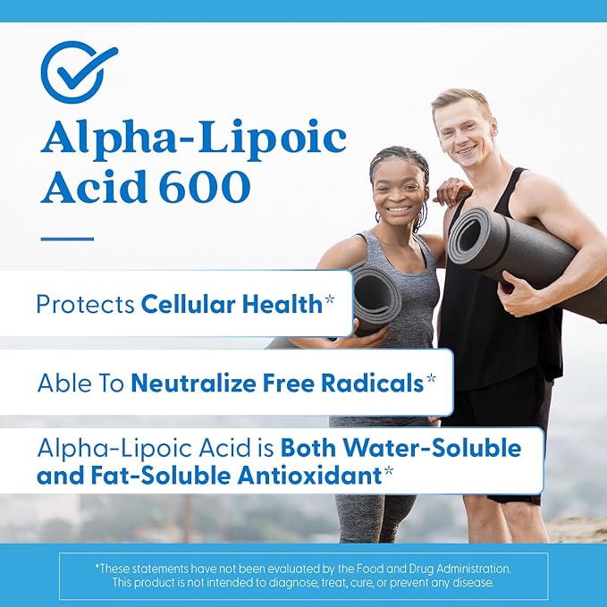 Lifestyle/use image: Doctor's Best Alpha-Lipoic Acid 600mg vegan capsules bottle 180 count