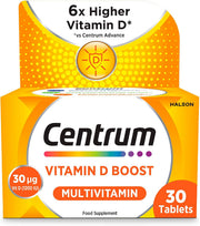 Centrum Vitamin D Boost Multivitamin 30 Tablets packaging box