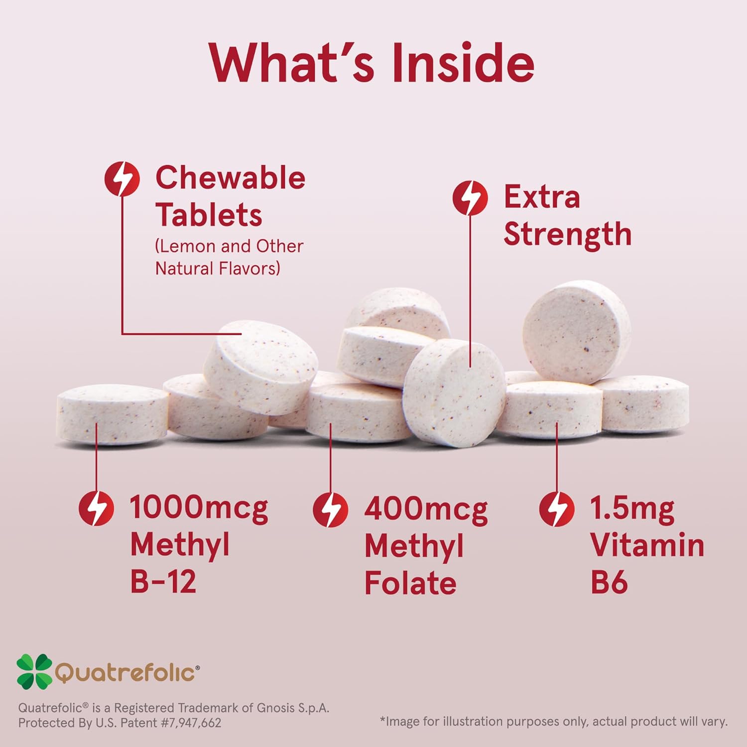 Jarrow Formulas Methyl B-12 1000mcg and folate 400mcg chewable tablets daily use lifestyle 100 count