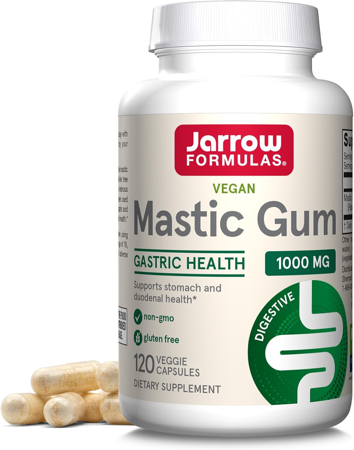 Jarrow Formulas Mastic Gum 1000mg 120 Veggie Capsules 