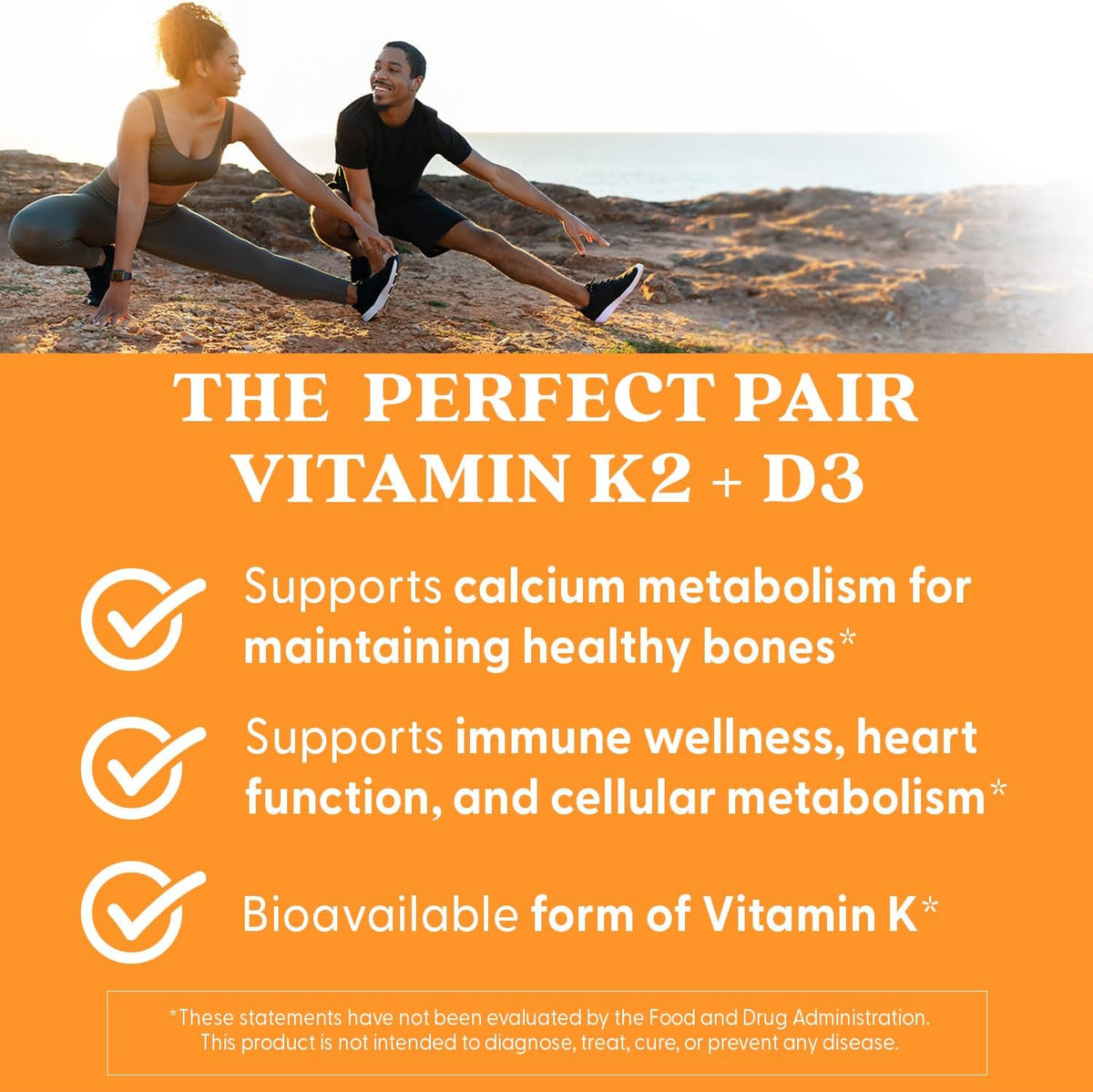 Doctor's Best Natural Vitamin K2 MK-7 plus D3, bottle packaging, unflavoured, 180mcg, 60 veggie capsules, daily dietary supplement use