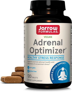 Front Image: Jarrow Formulas Adrenal Optimizer tablets 120 count front packaging bottle