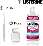 Listerine Advanced Defence Gum Treatment Mouthwash oral rinse bottle 500ml how to use