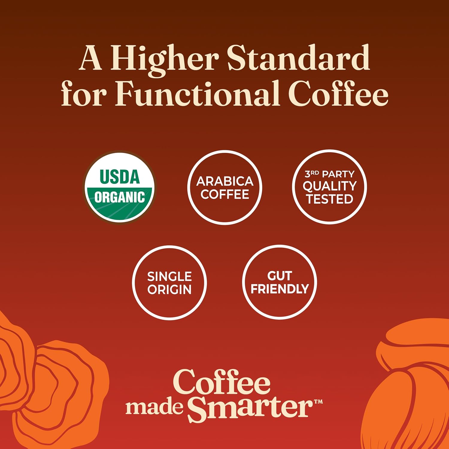 Four Sigmatic Organic High Caffeine Coffee Pods Dark Roast 24 Count