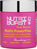 Nutriburst Gummies Biotine Power Plus 2500mcg avec Vitamine C - 60 Unités