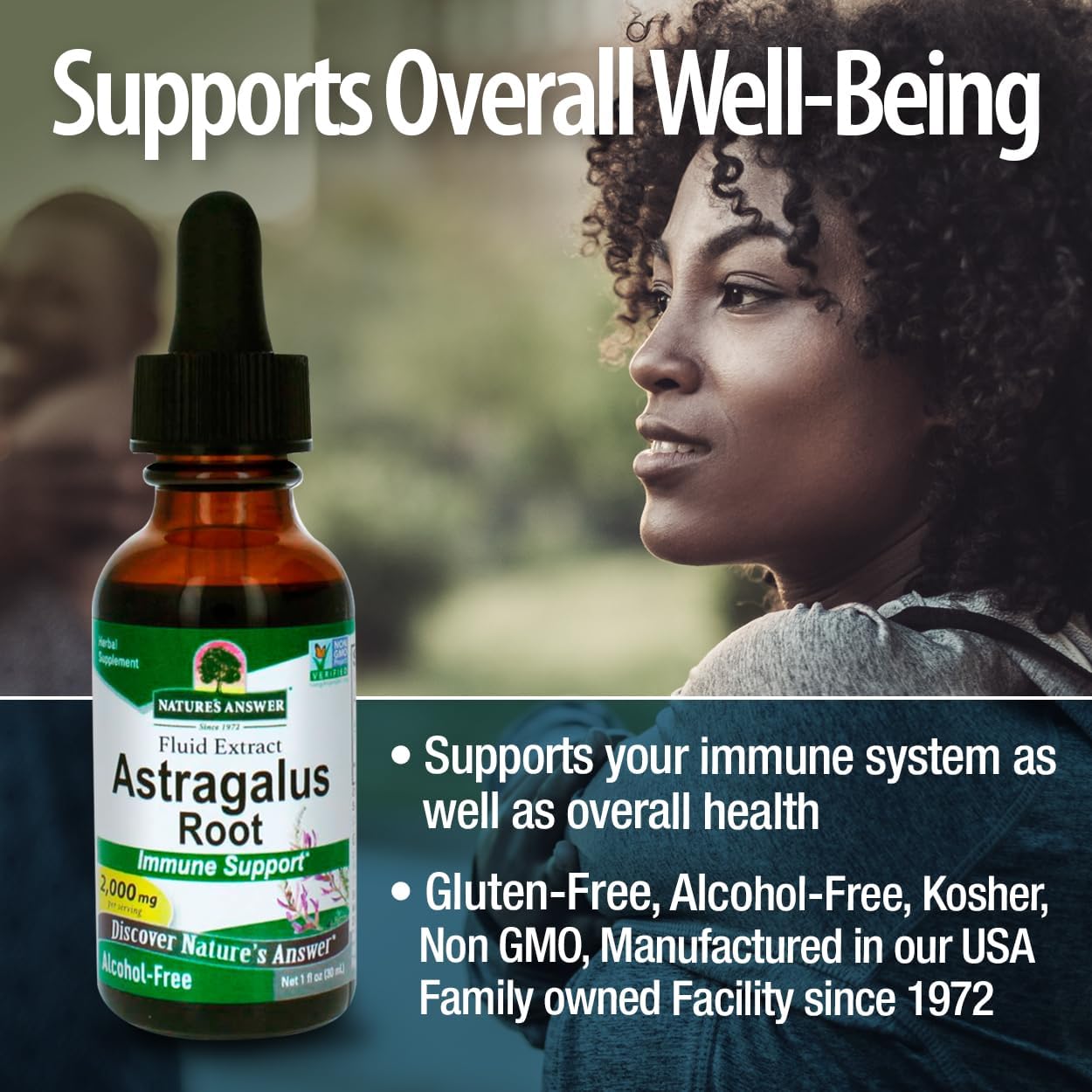 Nature's Answer Alcohol-Free Astragalus Root Extract - 30ml