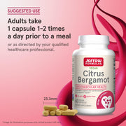 How to Use Image: Jarrow Formulas Citrus Bergamot 500mg veggie capsules usage instructions