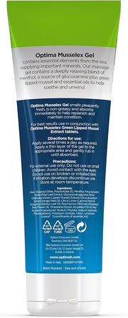 Optima MusselEx Gel – 125ml Cooling & Soothing Gel for Joint & Muscle Relief