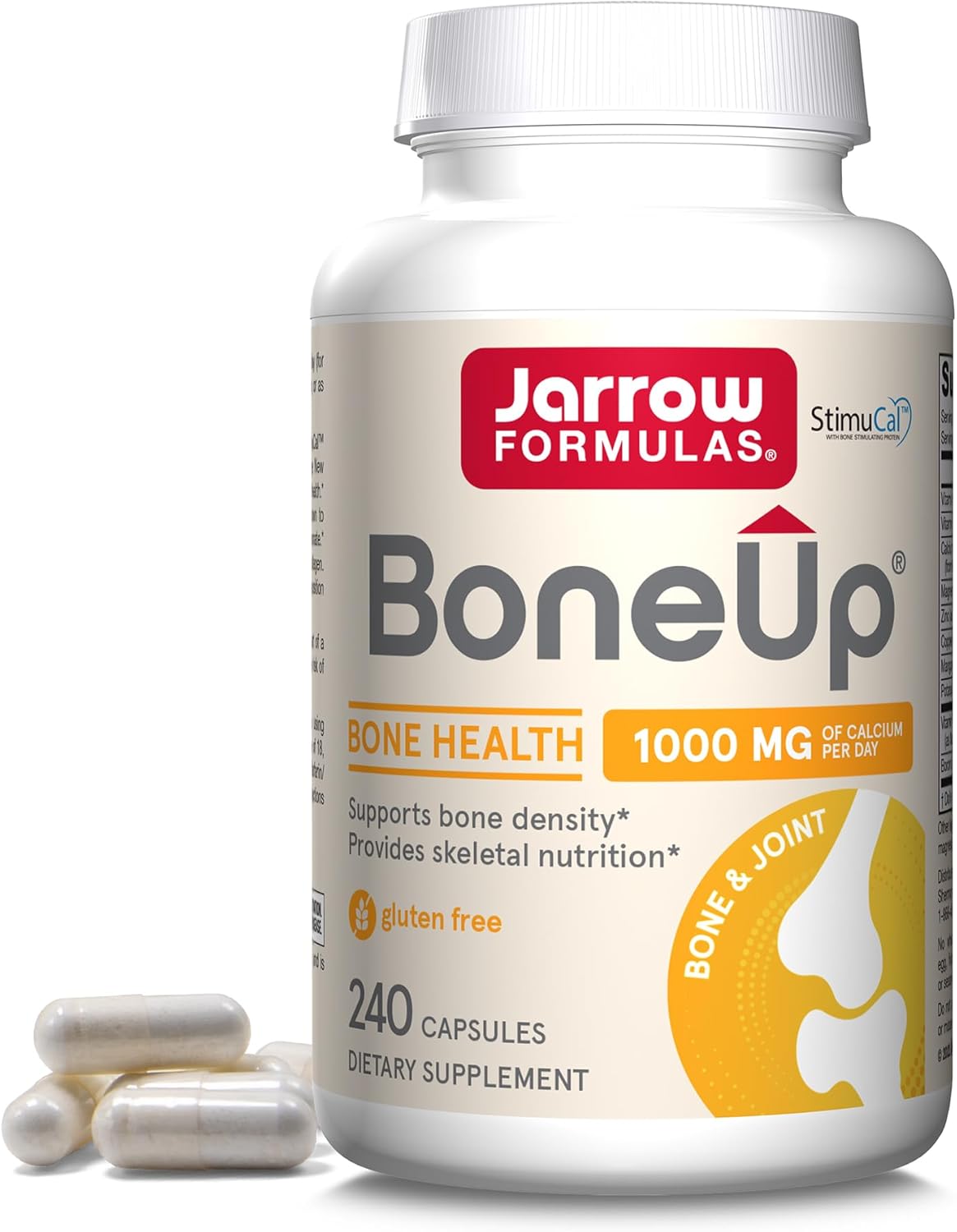 Jarrow Formulas BoneUp 1000 mg Calcium D3 K2 Capsules