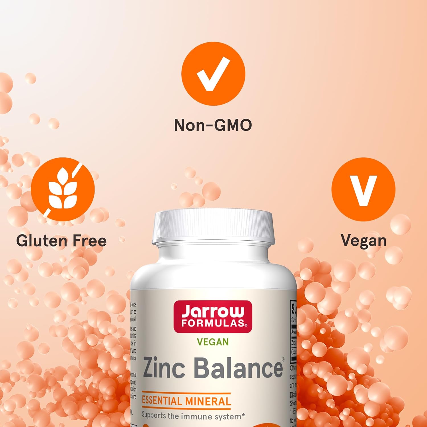 Jarrow Formulas Zinc Balance 15mg Veggie Capsules - 100 Count