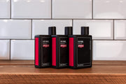 Lifestyle/use image: Uppercut Deluxe 3 in 1 Wash 240ml men grooming shower routine