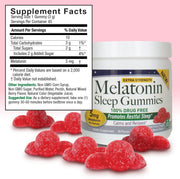 Nature’s Answer Melatonin Gummies 45 count supplement facts label