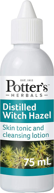Potters Herbals Distilled Witch Hazel bottle, 75ml.
