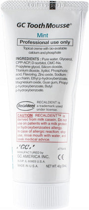 GC Tooth Mousse Mint - 40g | Remineralising Dental Crème for Sensitive Teeth