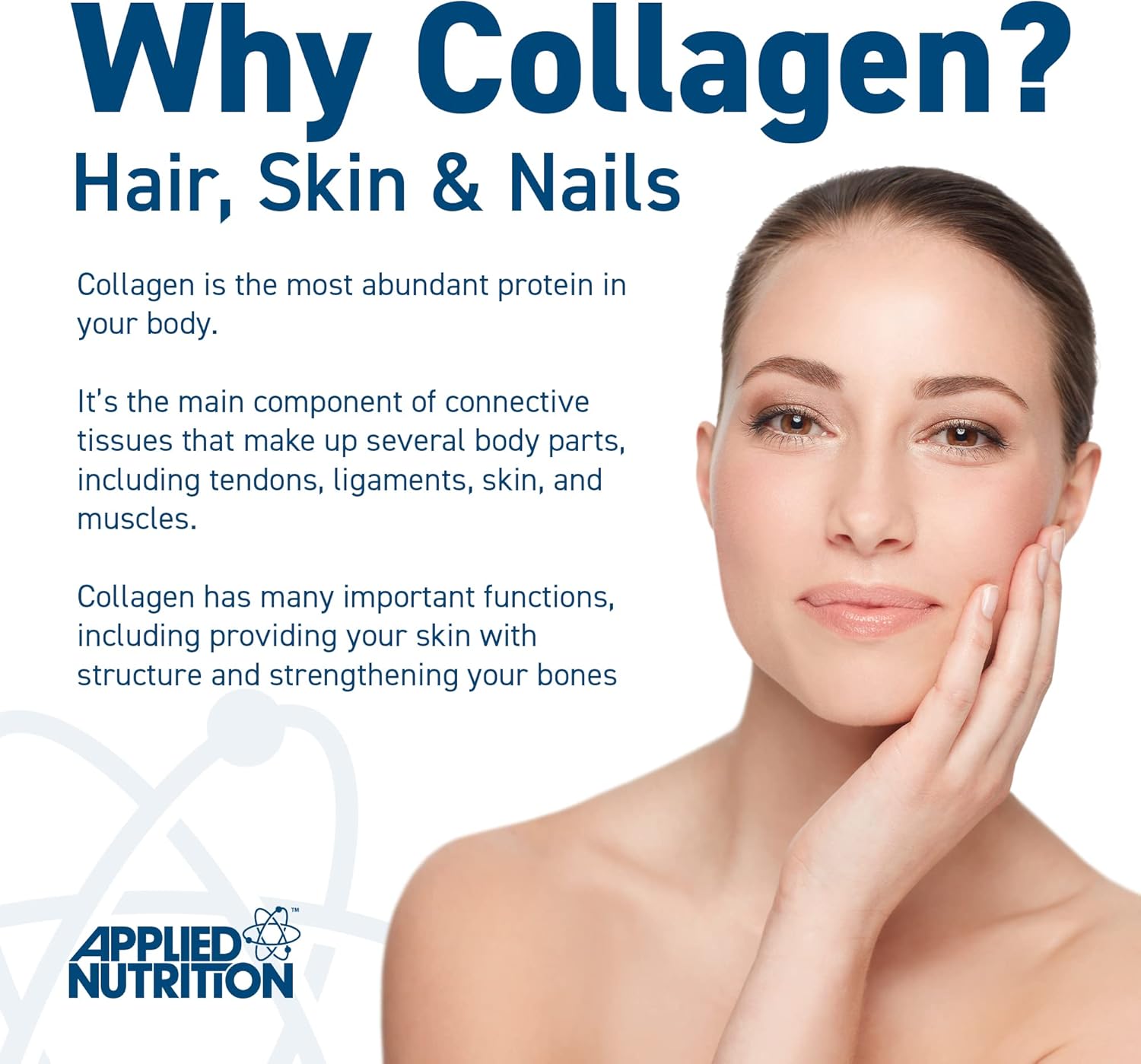 Why Applied Nutrition Collagen Peptides Powder, Unflavoured - 300g