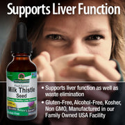 Nature’s Answer Milk Thistle Seed Alcohol-Free Liquid Extract – 30ml